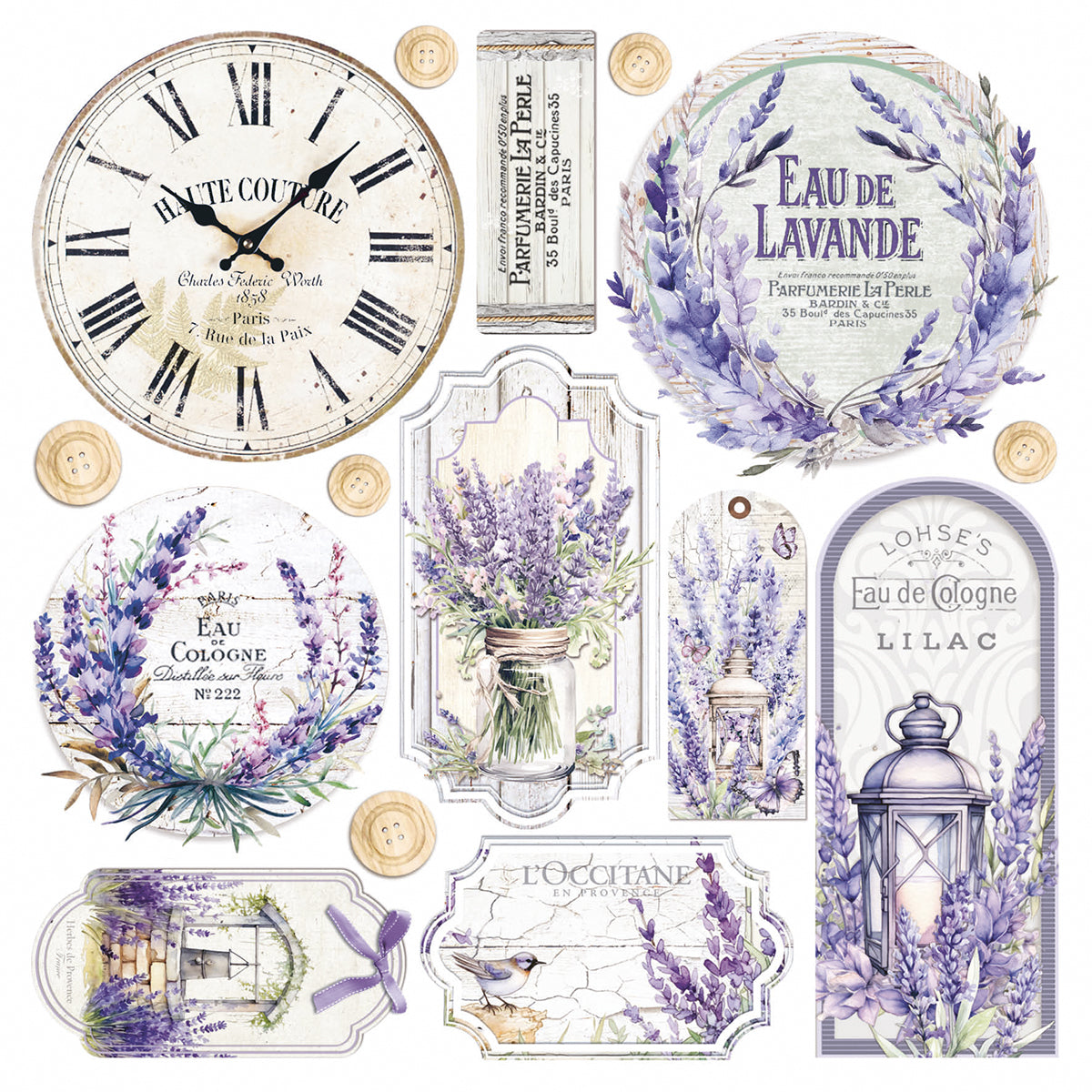 Vellum Morning In Provence Fussy Cut 6