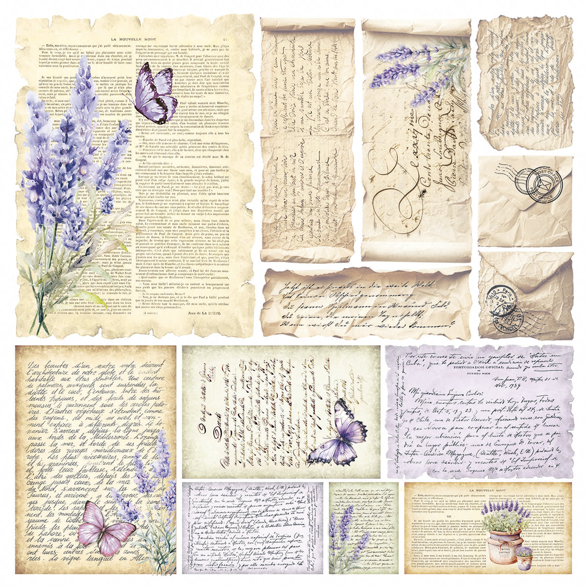 Vellum Morning In Provence Fussy Cut 6