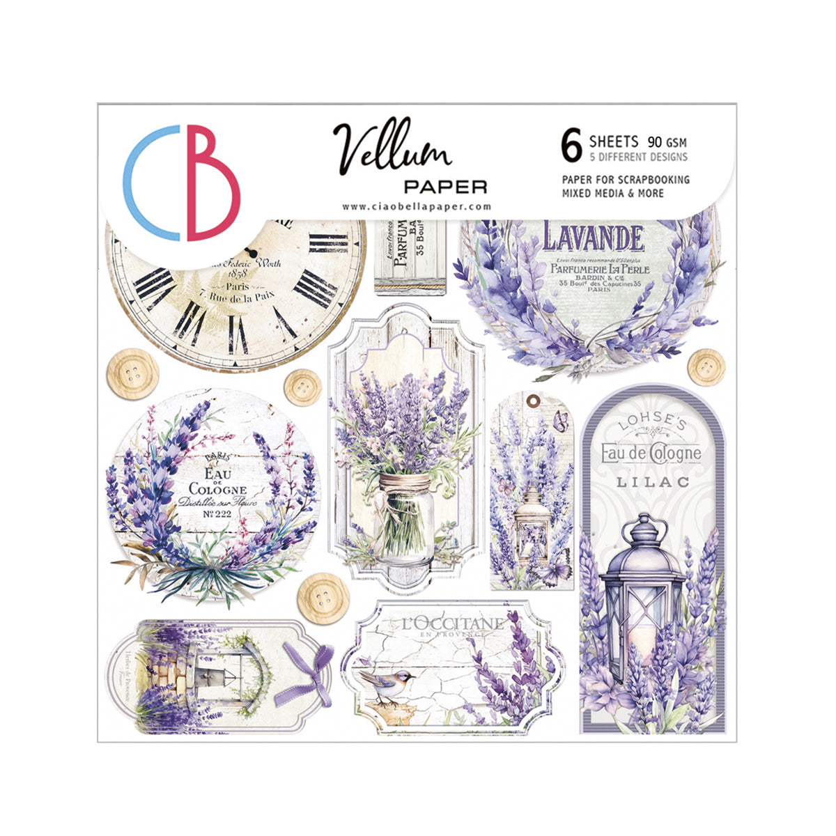 Vellum Morning In Provence Fussy Cut 6