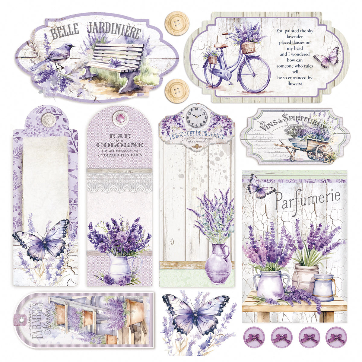 Vellum Morning In Provence Fussy Cut 6