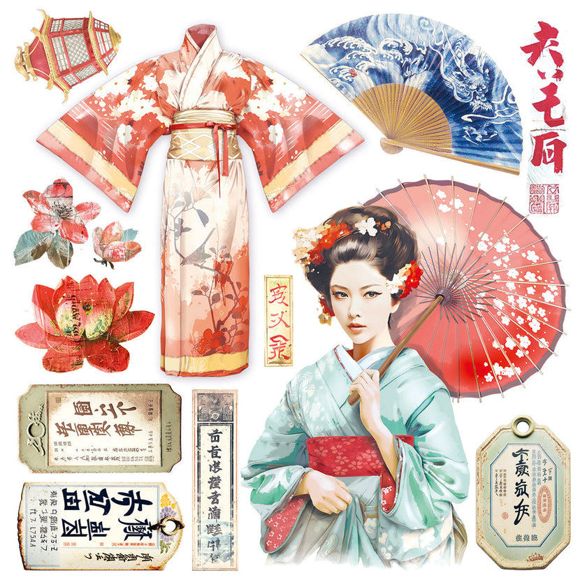 Vellum Land Of The Rising Sun Fussy Cut 6
