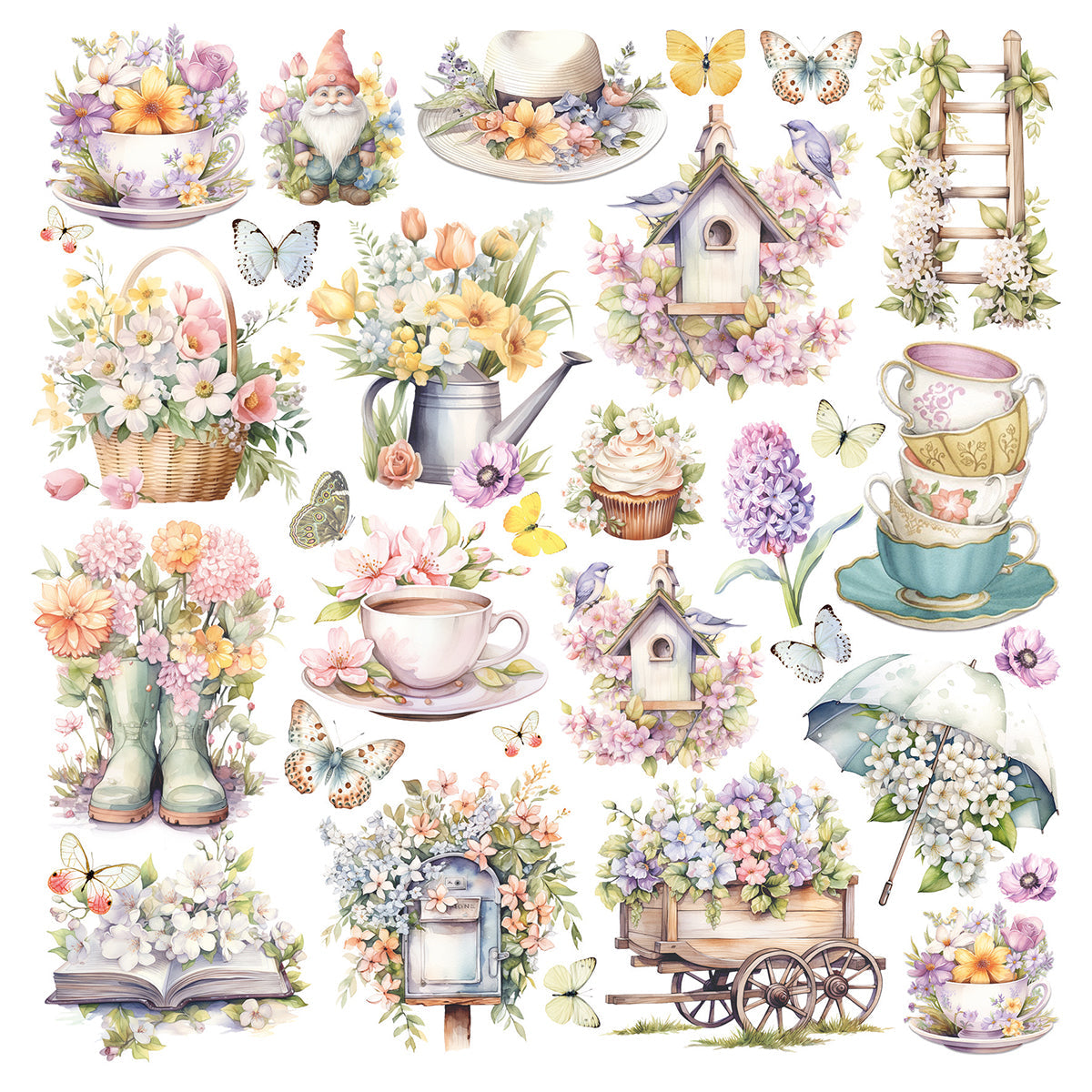 Vellum Flower Shop Fussy Cut 6