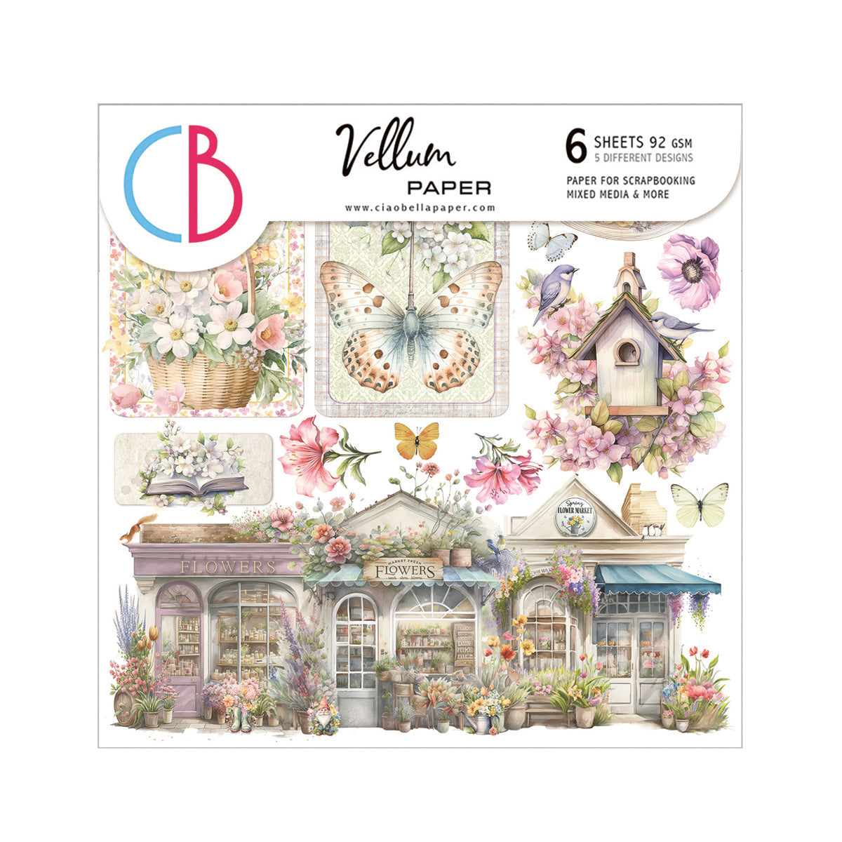 Vellum Flower Shop Fussy Cut 6