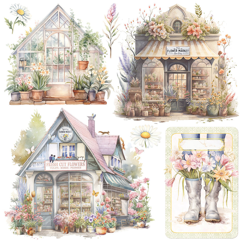 Vellum Flower Shop Fussy Cut 6