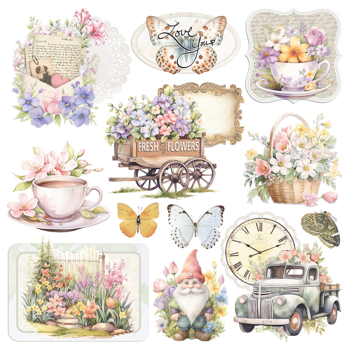 Vellum Flower Shop Fussy Cut 6
