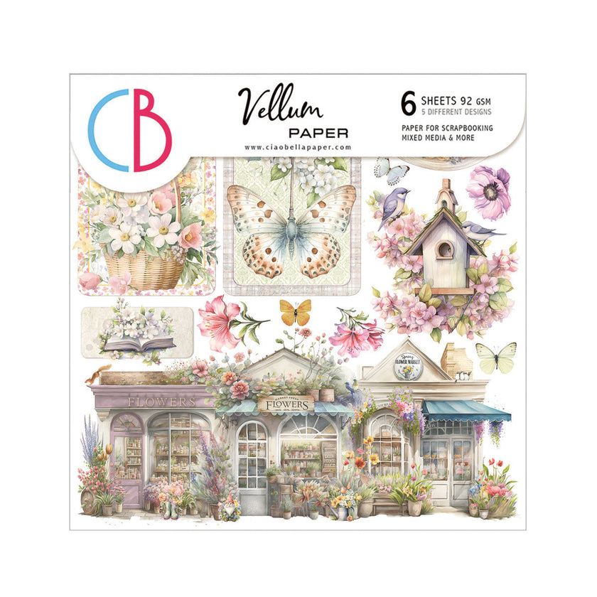 Vellum Flower Shop Fussy Cut 6
