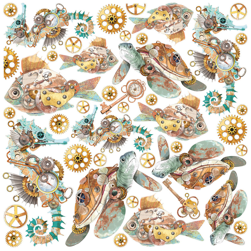Vellum Coral Reef Fussy Cut 6