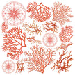 Vellum Coral Reef Fussy Cut 6