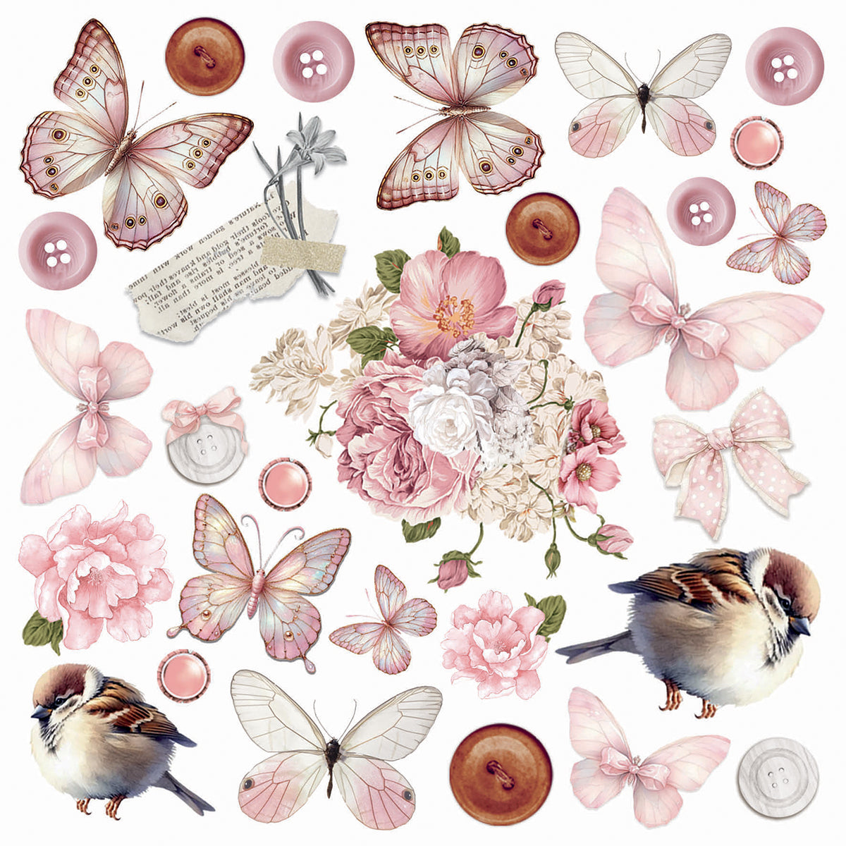 Vellum Timeless Memories Fussy Cut 6