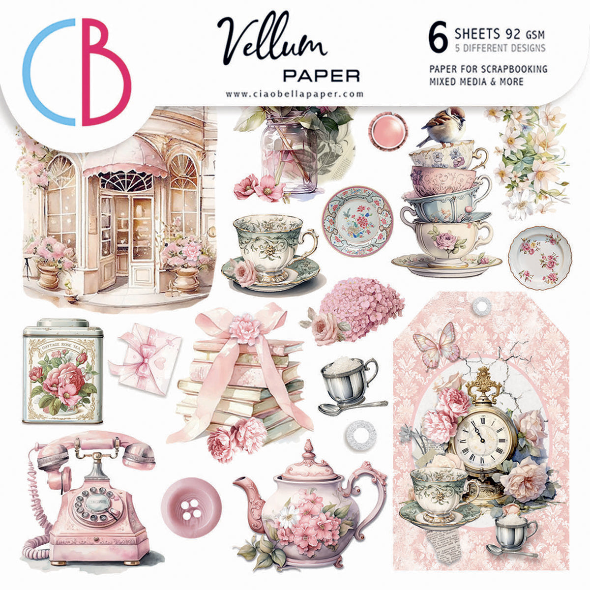 Vellum Timeless Memories Fussy Cut 6