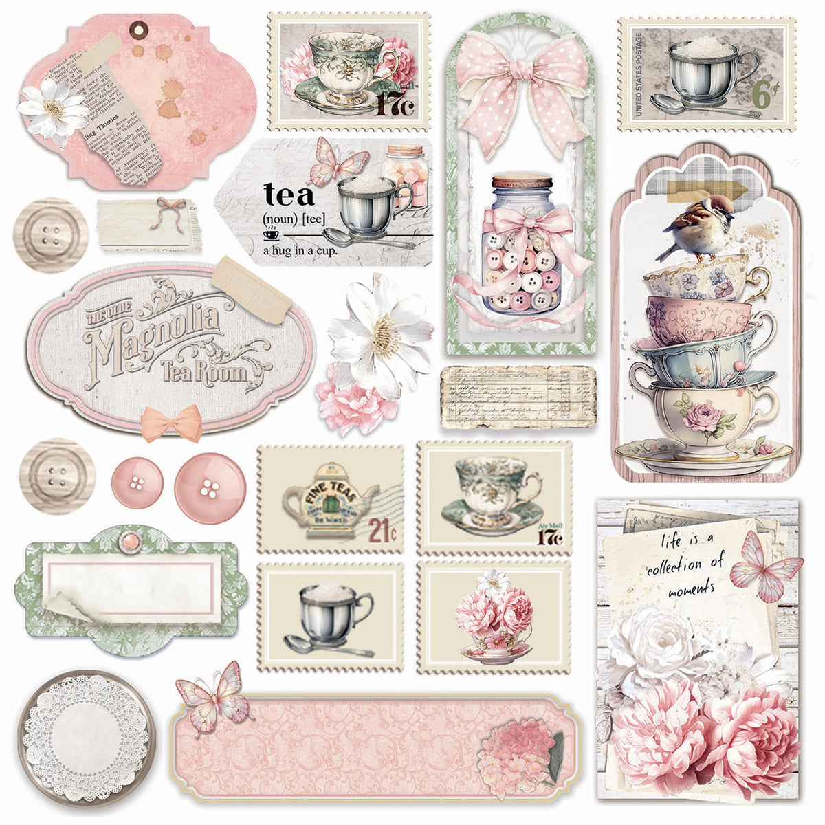 Vellum Timeless Memories Fussy Cut 6