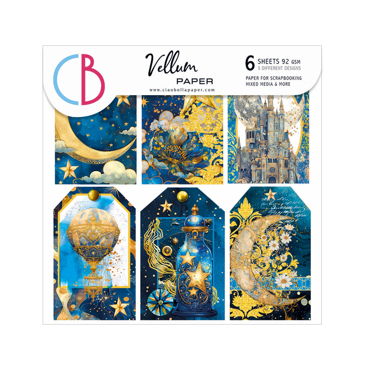 Vellum Celestial Fussy Cut 6