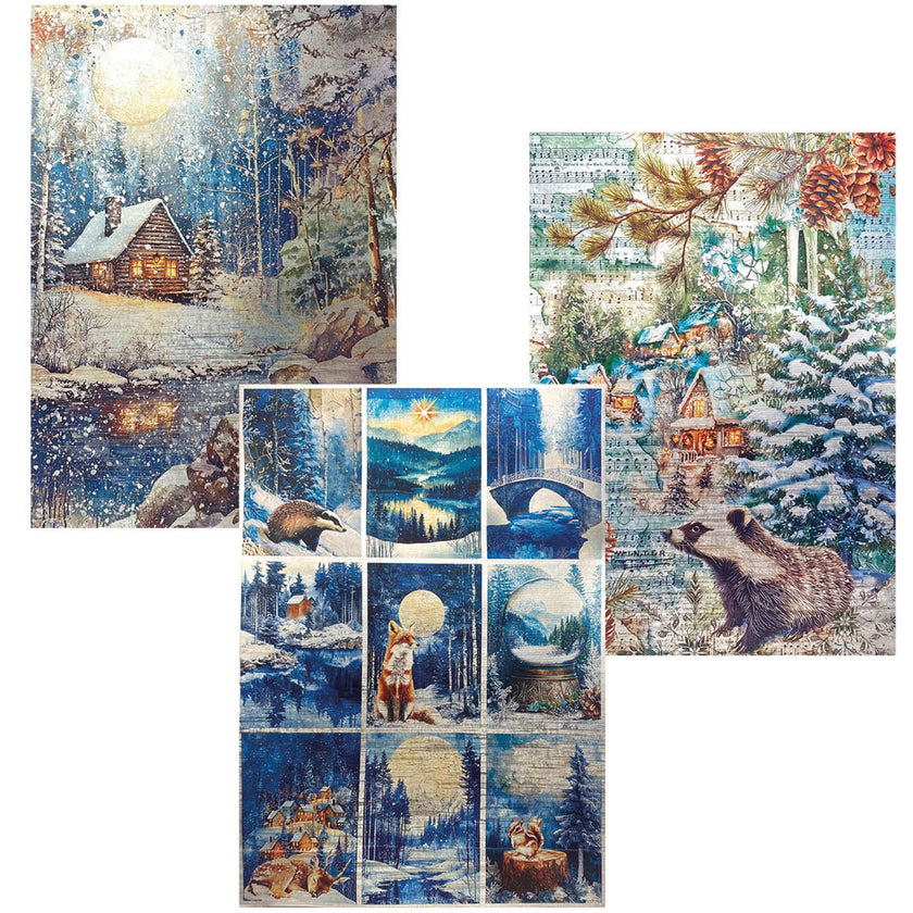 Deluxe Paper Silver & Vellum Dual Pack A4 MIXED 6/Pkg Forest Tales