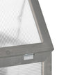 Outsunny 2 Tier Wooden Cold Frame Grow Box: Polycarbonate Portable Garden Grow House, Dark Gray