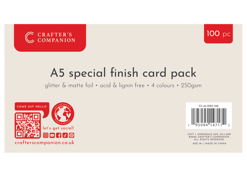Crafter’s Companion A5 Special Finished Card – 100pk
