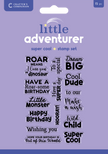 Crafters Companion Clear Acrylic Stamp Set - Super Cool Sentiments