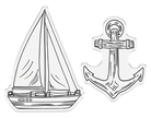Crafter’s Companion Coastal Collection Stamp & Die - Out at Sea