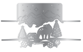 Crafter's Companion Metal Die Edge Set - Arctic Friends