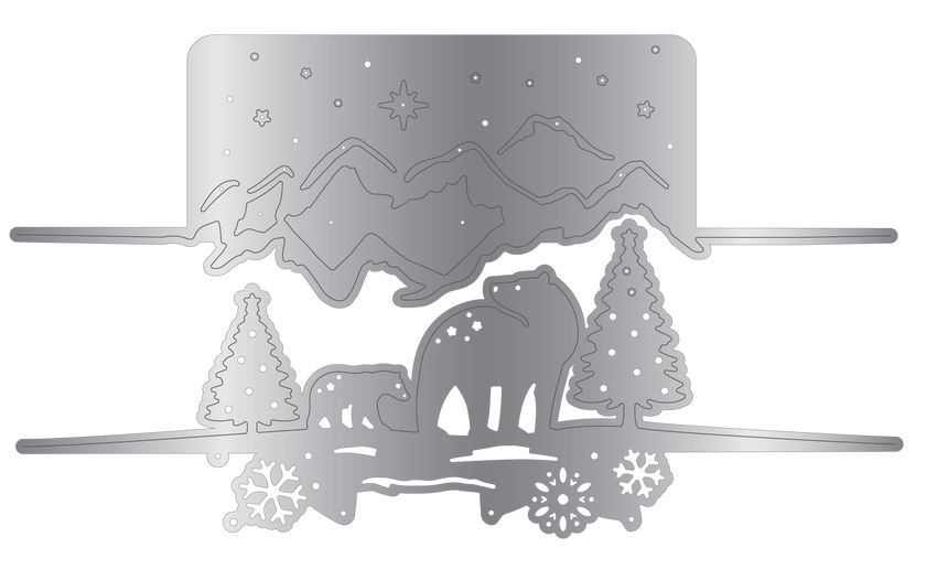 Crafter's Companion Metal Die Edge Set - Arctic Friends