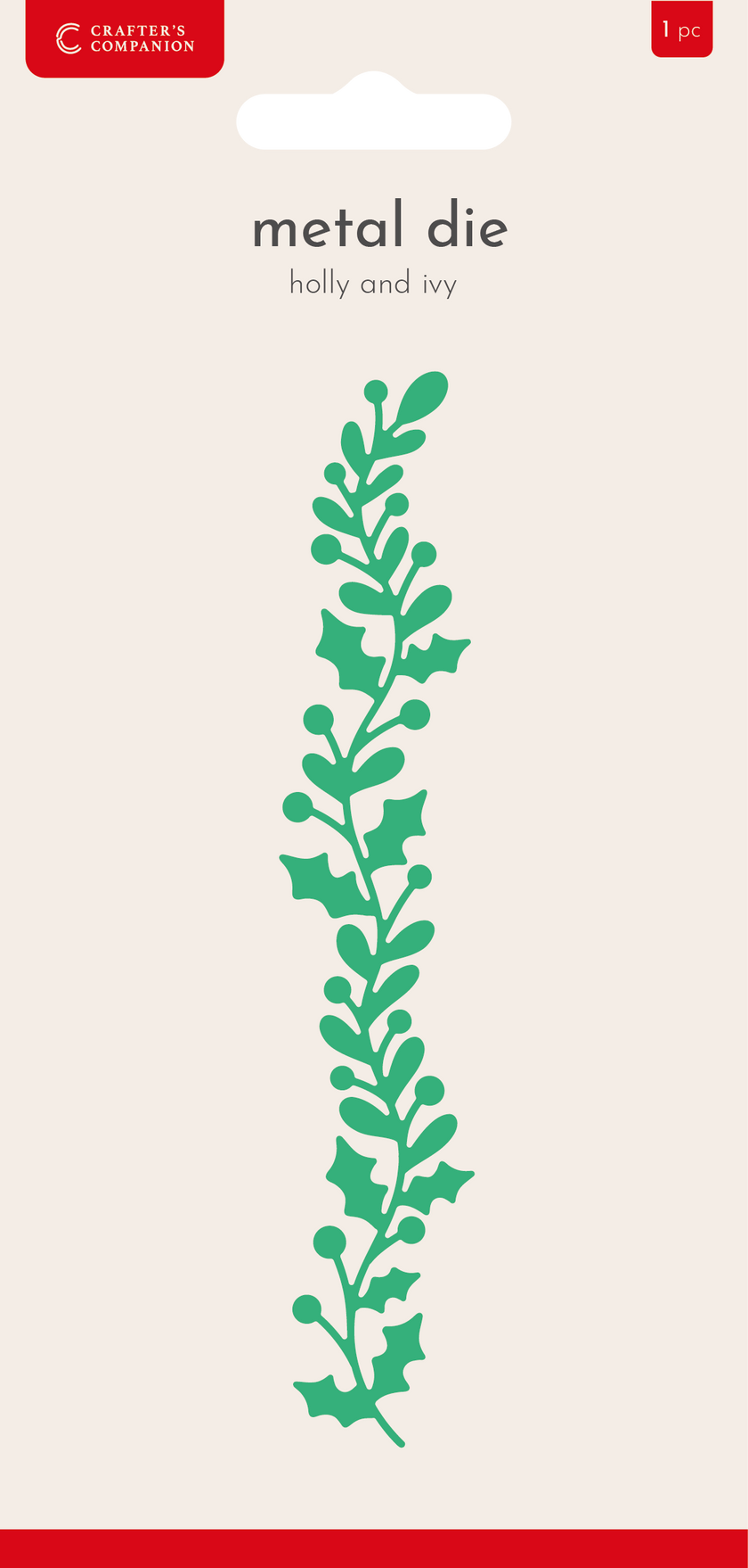 Crafter’s Companion Metal Die - Holly and Ivy
