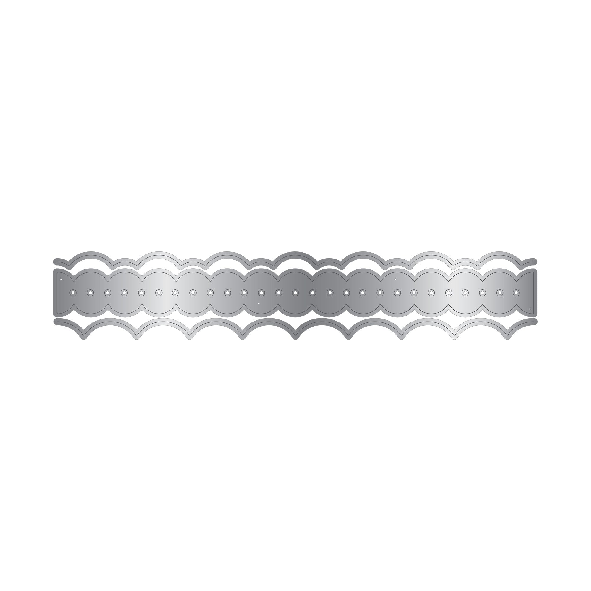 Crafters Companion Metal Die Edgeable - Scalloped Edge