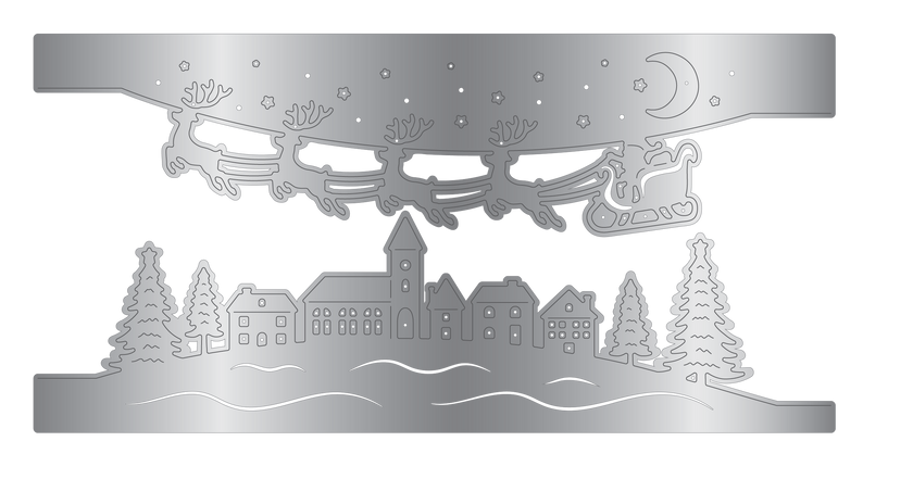 Crafter's Companion Metal Die Edge Set - Christmas Eve