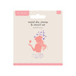 Crafters Companion Metal Die, Stamp & Stencil Set - Butterfly Kisses