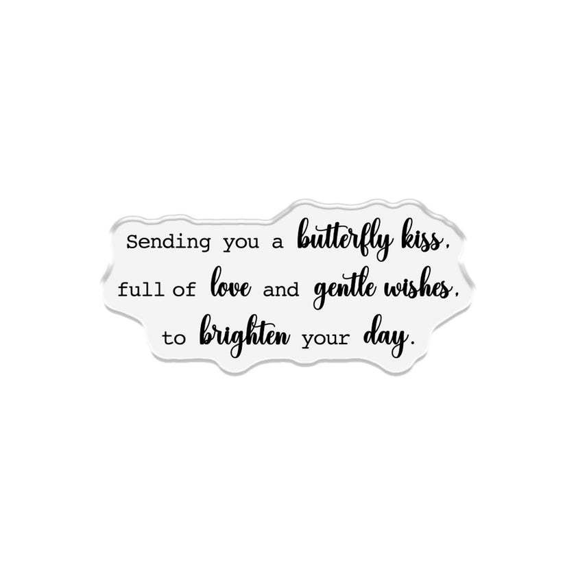 Crafters Companion Metal Die, Stamp & Stencil Set - Butterfly Kisses