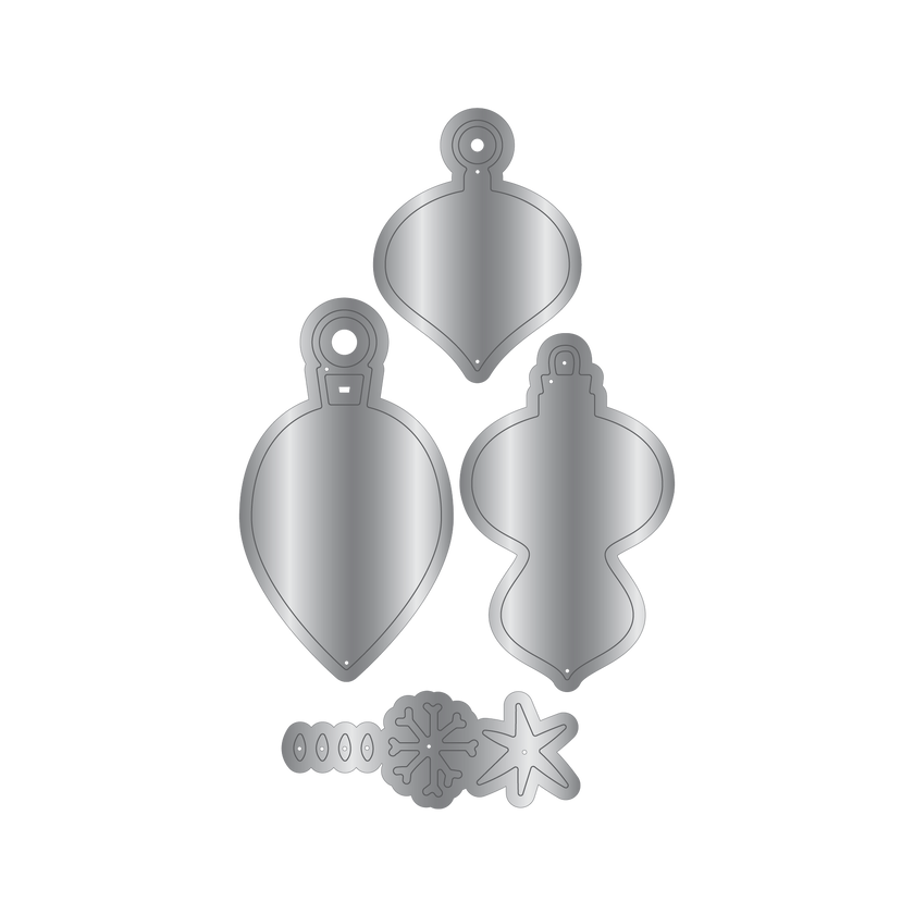 Crafters Companion Metal Die Christmas Embellishment - Baubles