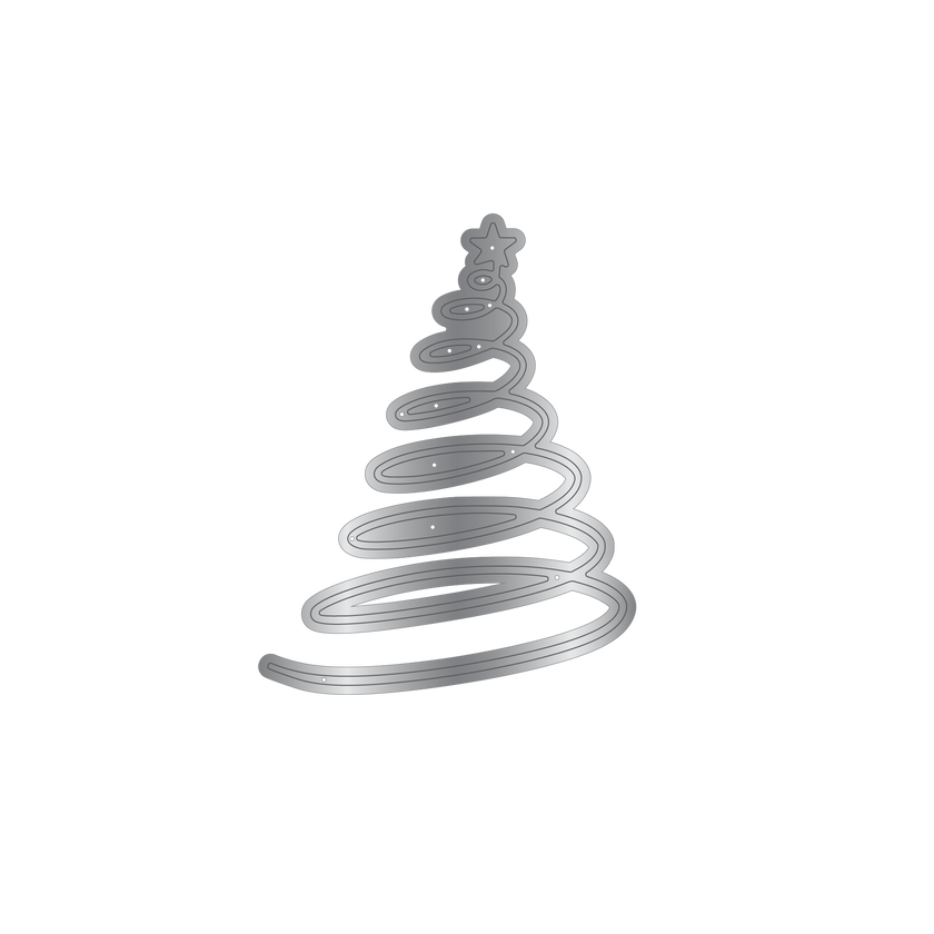 Crafters Companion Metal Die Christmas Embellishment - Christmas Tree