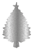 Crafter's Companion Retro Christmas Collection Metal Die Edge’able - Christmas Tree