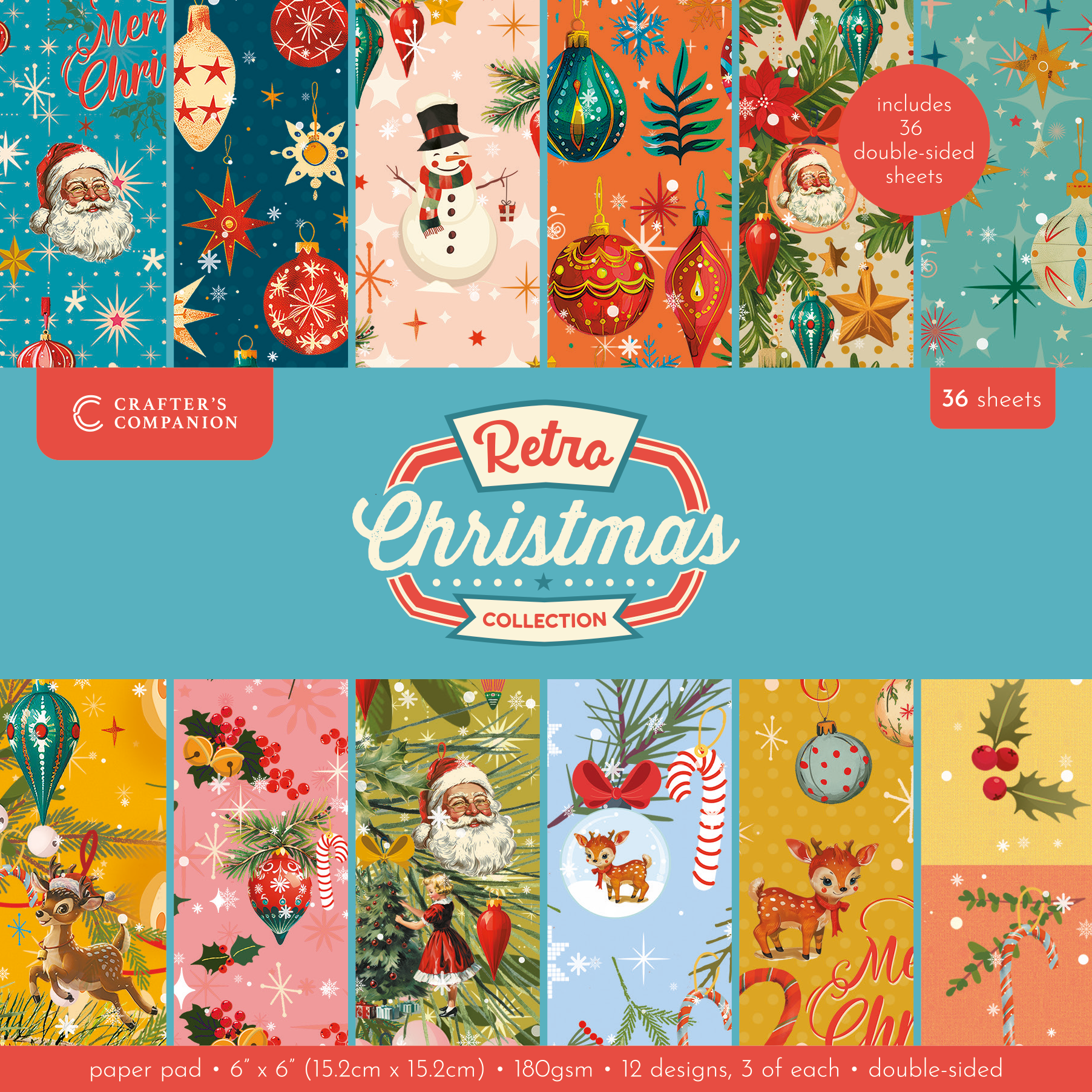 Crafter's Companion Retro Christmas Collection 6