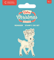 Crafter's Companion Retro Christmas Collection Stamp & Die Set - Reindeer
