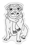 Crafter’s Companion Santa Paws Stamp and Die - Pug