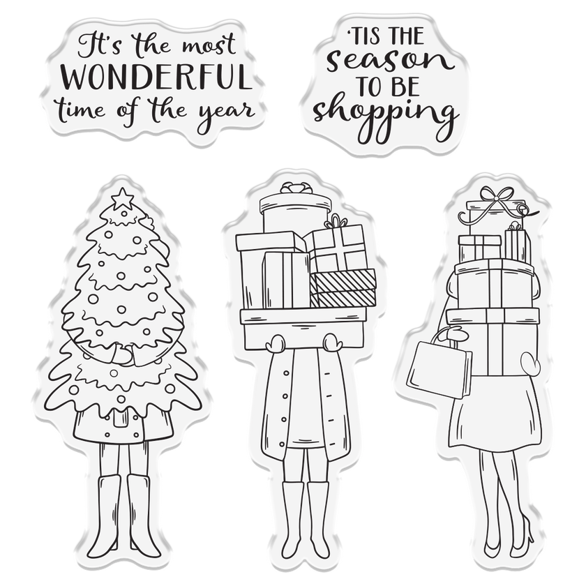 Crafter’s Companion Photopolymer Stamp - ‘Tis the Season to be Shopping