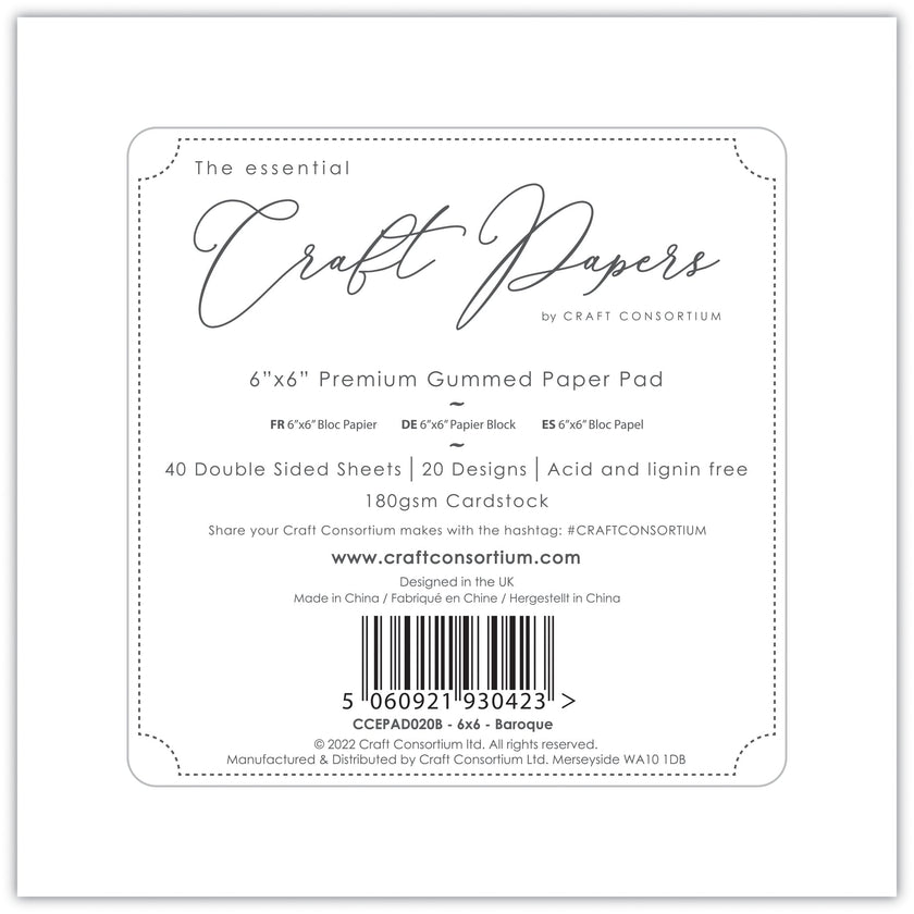 Baroque 6x6 Premium Paper Pad