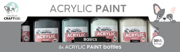 CCL Acrylic Paint Basics Essentials 6 Bottles