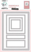 CCL Cutting Die Scalloped Square Essentials 150x107x1mm 1 PC nr.425