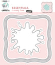 CCL Cutting Die Square Splash Essentials 150x150x1mm 7.87x6.69x0.04 inch 4 PC nr.540