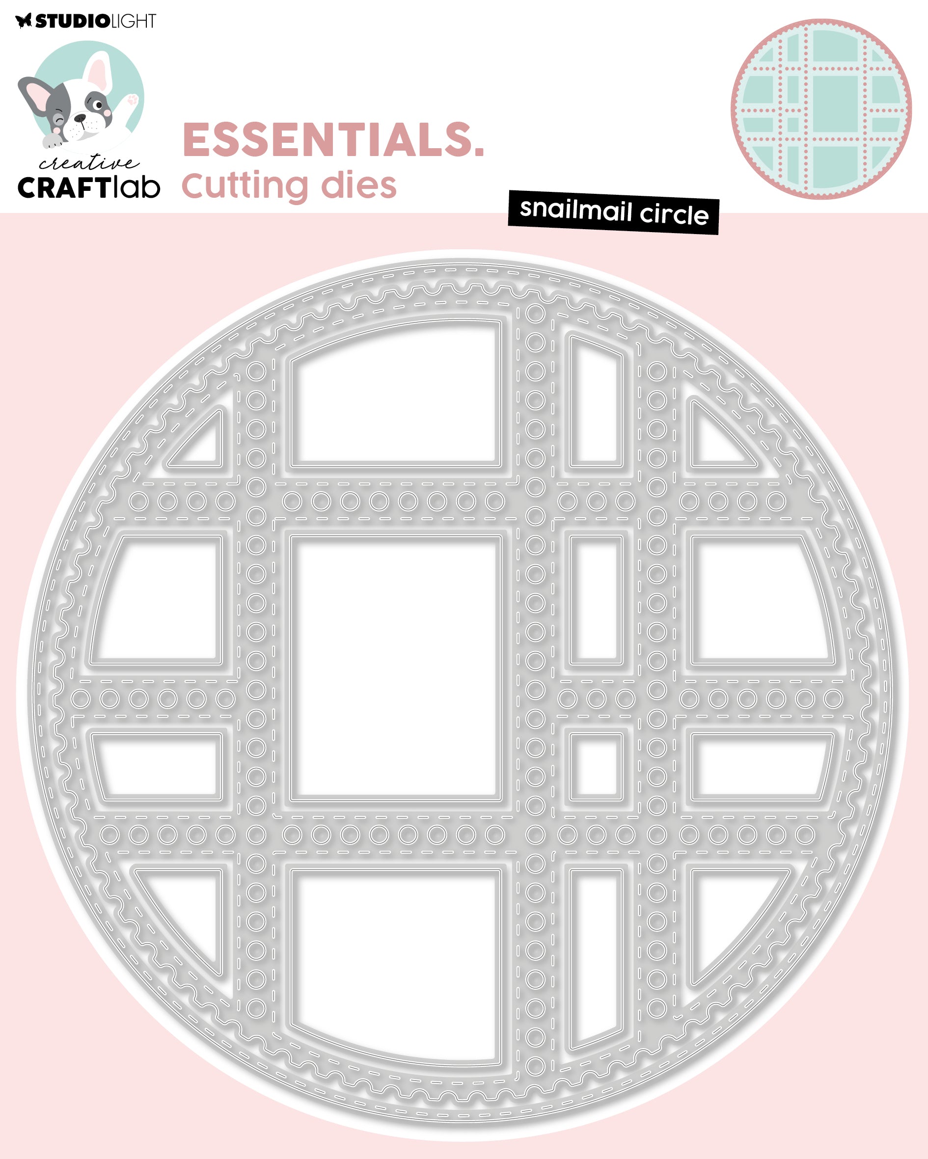 CCL Cutting Die Snailmail Circle Essentials 18 PC