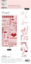 CCL Embossing Folder City Trip Essentials 1 PC