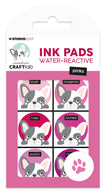 CCL Ink Pads Water-Reactive Pinks Essentials 6 PC
