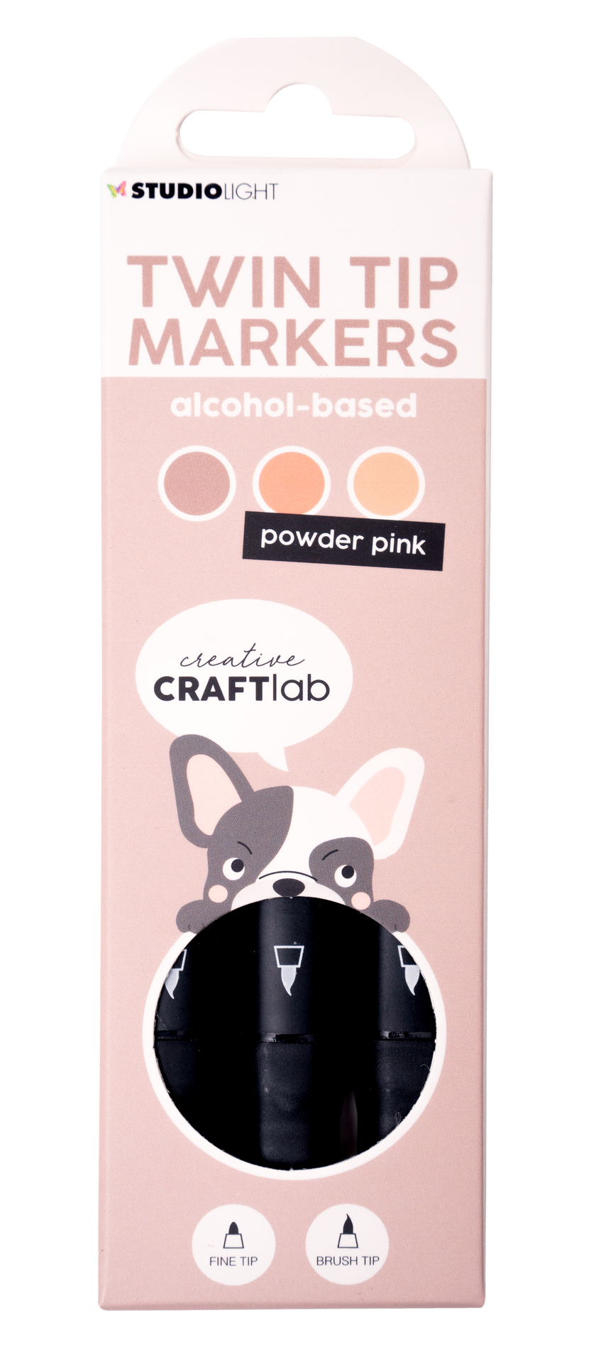 CCL Alcohol Marker Powder Pink Essentials 48x152x13mm 3 PC nr.09