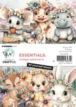CCL Collage Ephemera Let Yourself Bloom Essentials 18 Pieces
