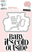 CCL Stamp & Cutting Dies Cold Outside Essentials 136x95x3mm 6 Pieces