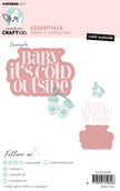 CCL Stamp & Cutting Dies Cold Outside Essentials 136x95x3mm 6 Pieces