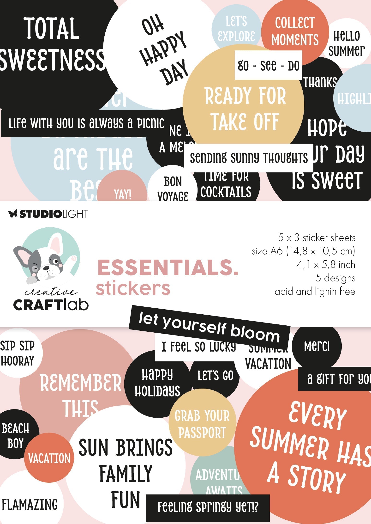 CCL Stickers Let Yourself Bloom Essentials 15 Sheets