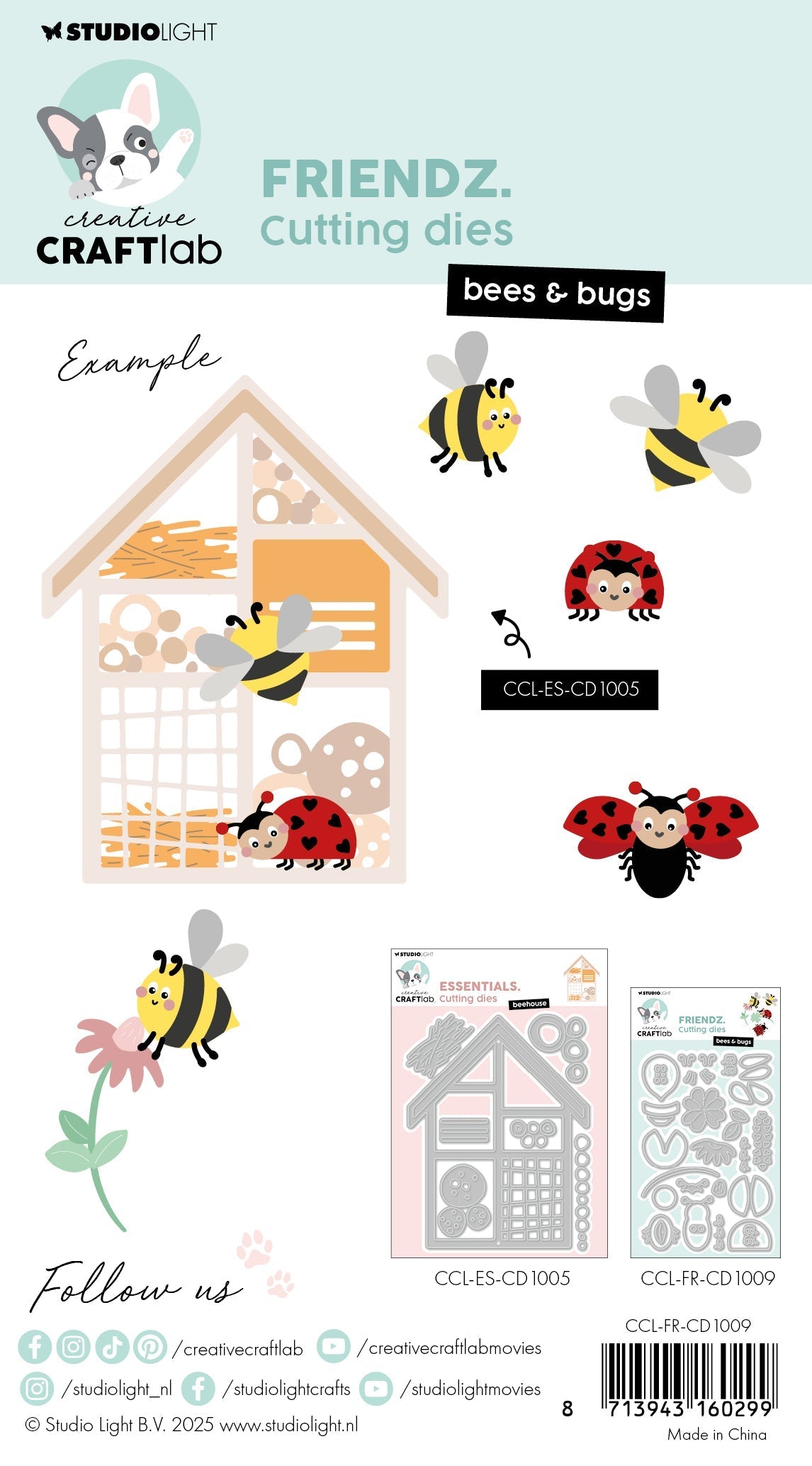 CCL Cutting Die Bees & Bugs Friendz 28 Pieces