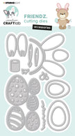 CCL Cutting Die Accessoires Easter Friendz 126x84x1mm 12 PC nr.506