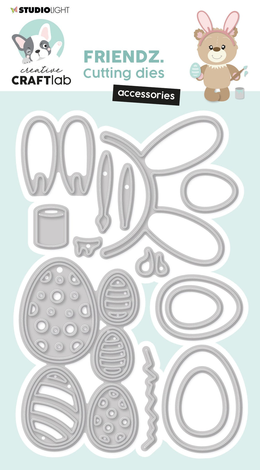 CCL Cutting Die Accessoires Easter Friendz 126x84x1mm 12 PC nr.506